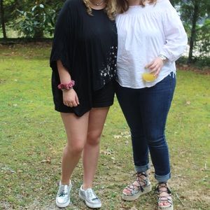 H&M white off the shoulder top